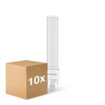 Multipack 10x Noxion Lucent PL-S LED 4.3W - 830 Warm White | 2-Pin - Replaces 9W